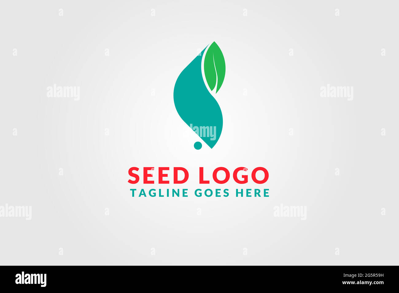 vector logo illustration abstract letter S with blue and green leaf ...