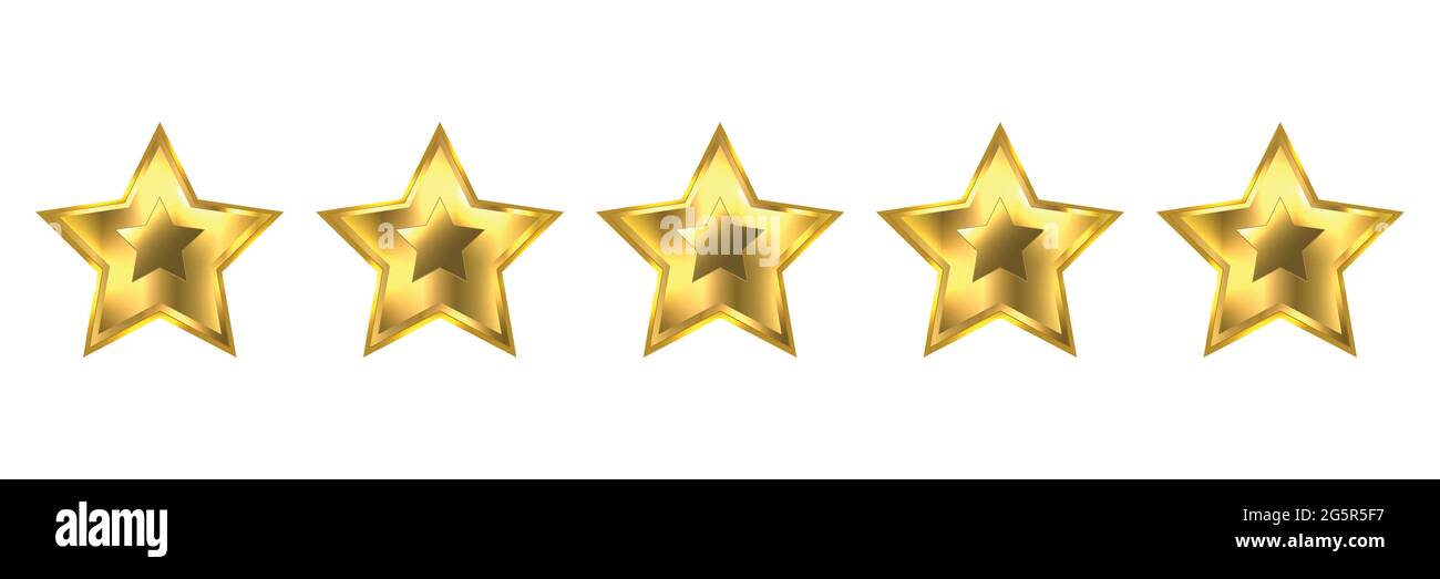 Five stars rating vector icon Stock Vector Image & Art - Alamy