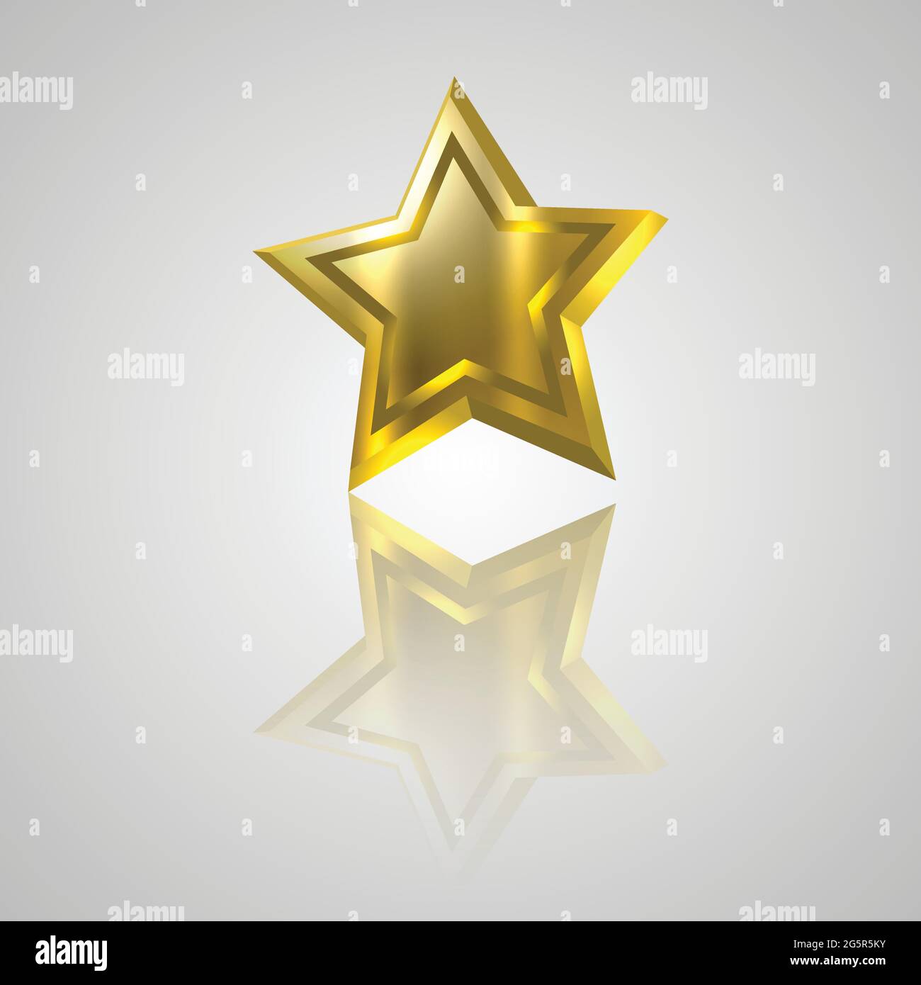 3D shiny golden star icon Stock Vector Image & Art - Alamy