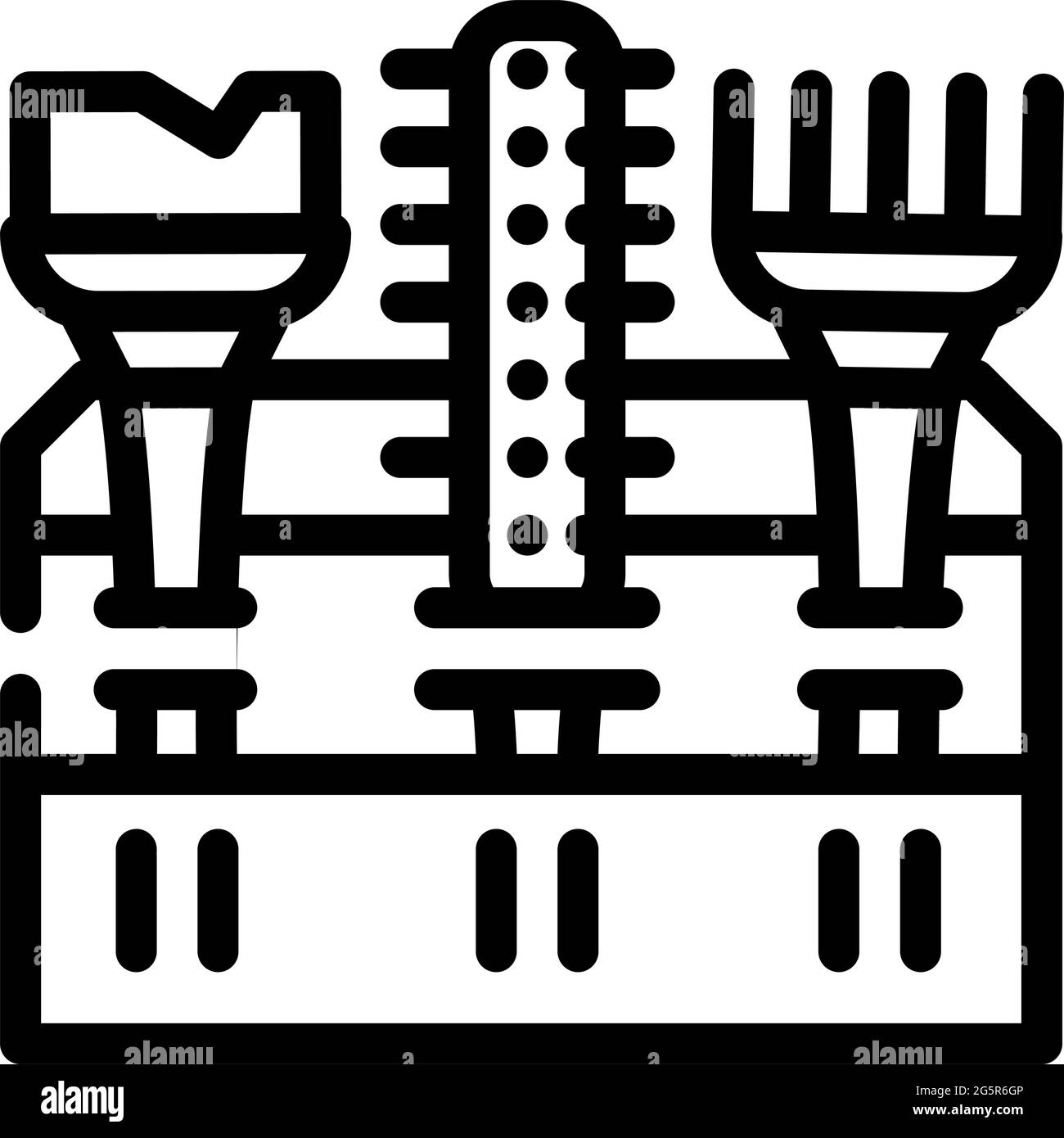 tool set stylist line icon vector illustration Stock Vector Image & Art ...