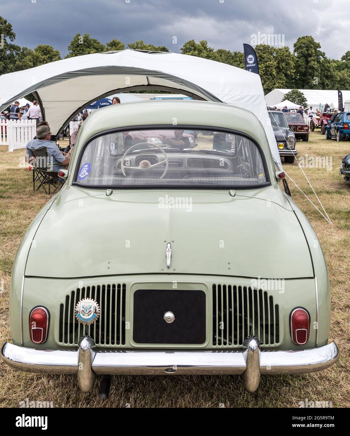 A 1958 Renault Dauphine At The Classic Car Show Syon Park 2021 London UK Stock Photo