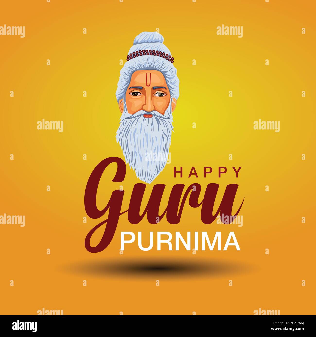 Creative vector Illustration for the Day Of Honoring Celebration Guru