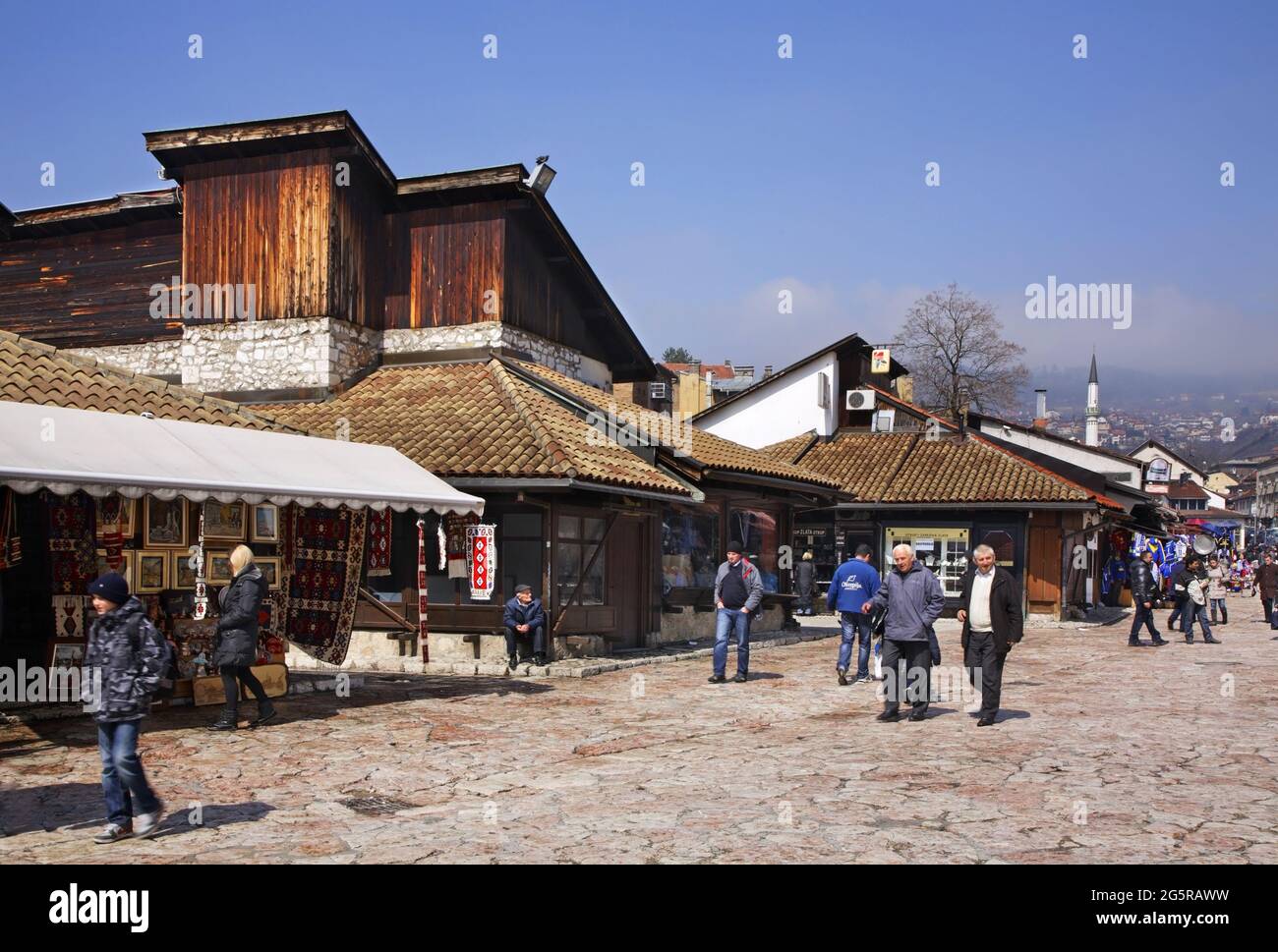 Bascarsija – old bazaar in Sarajevo. Bosnia and Herzegovina Stock Photo