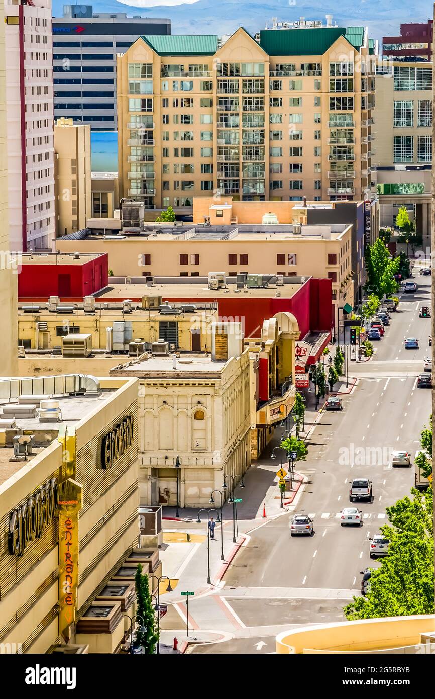 Reno, Nevada / cityscape in Reno Stock Photo