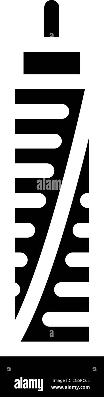 skyscraper house glyph icon vector illustration Stock Vector Image ...