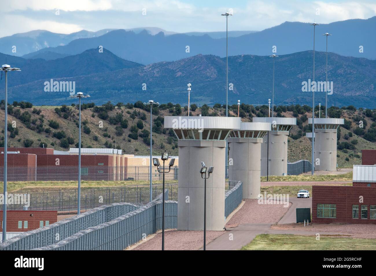 The 'Supermax' Federal penitentiary at Florence, Colorado Stock Photo