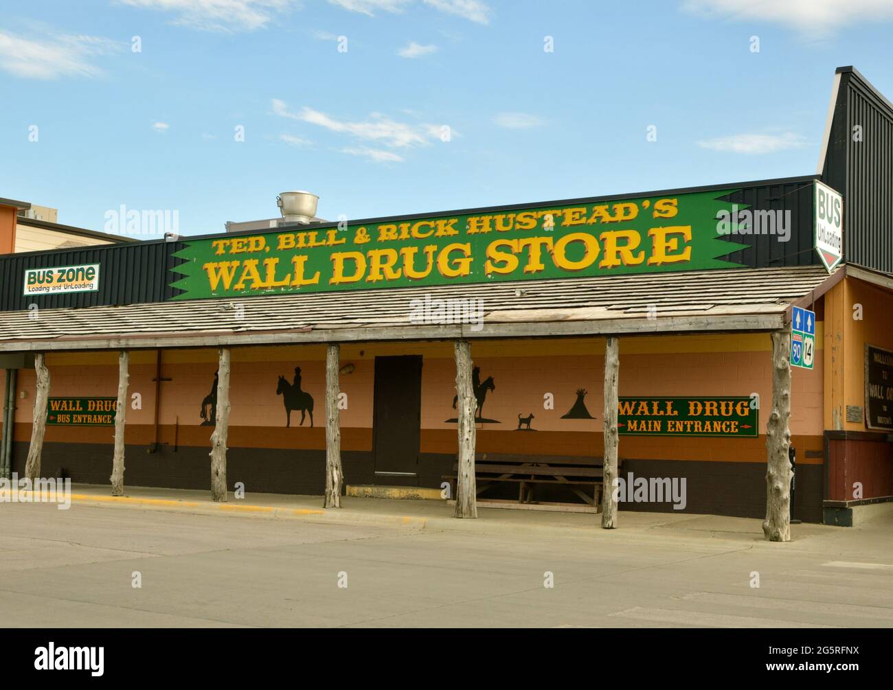 Historic Building in Wall, South Dakota the Gateway to the Badlands