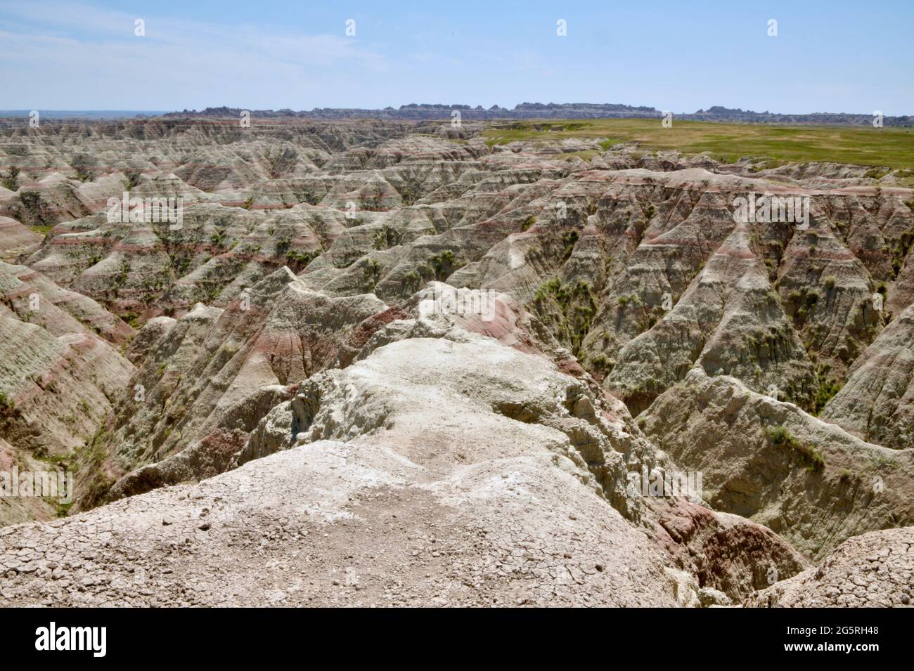 Badlands National Park Eroded Buttes and Pinnacles in South Dakota, USA Stock Photo