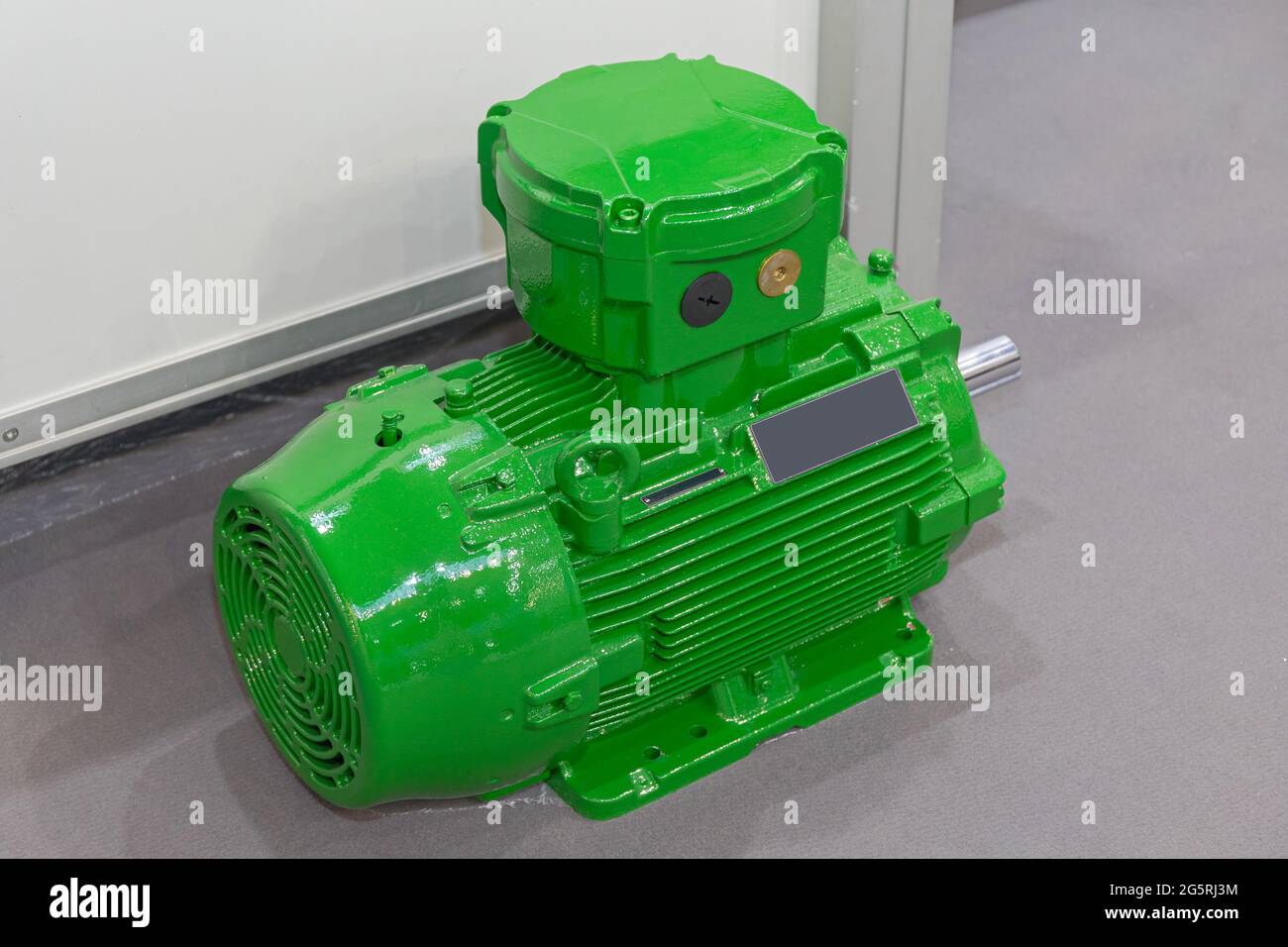 Big Industrial Green Electric Power Motor Equipment Stock Photo Alamy