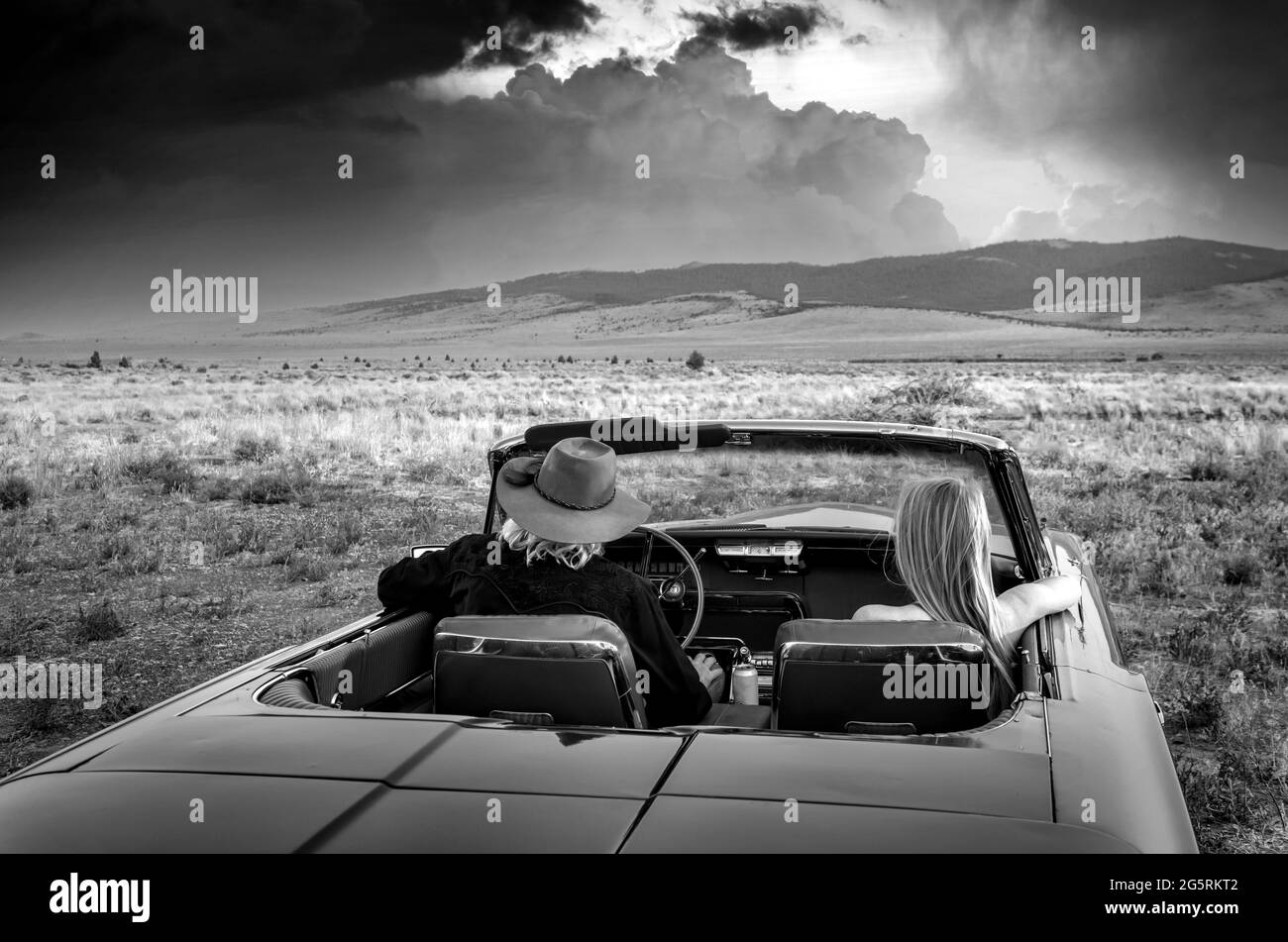 North America, America, american, Oregon, oregonian, outback, high desert, American Dreamscapes Outback Blues Stock Photo