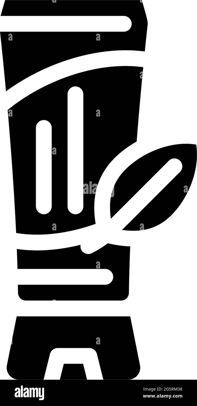 natural tinted moisturizer glyph icon vector illustration Stock Vector