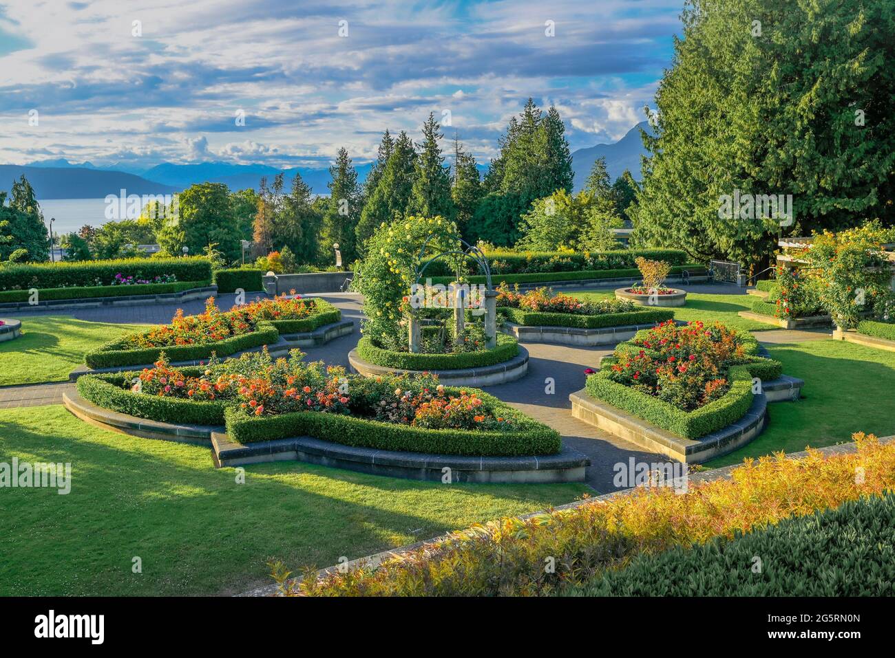 Rose Garden, UBC, Vancouver, British Columbia, Canada Stock Photo Alamy