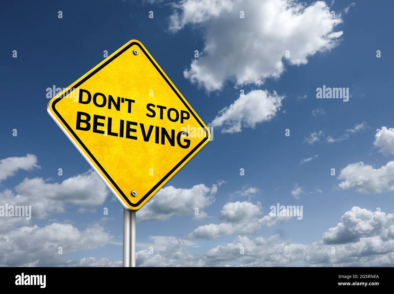 Never stop believing hi-res stock photography and images - Alamy