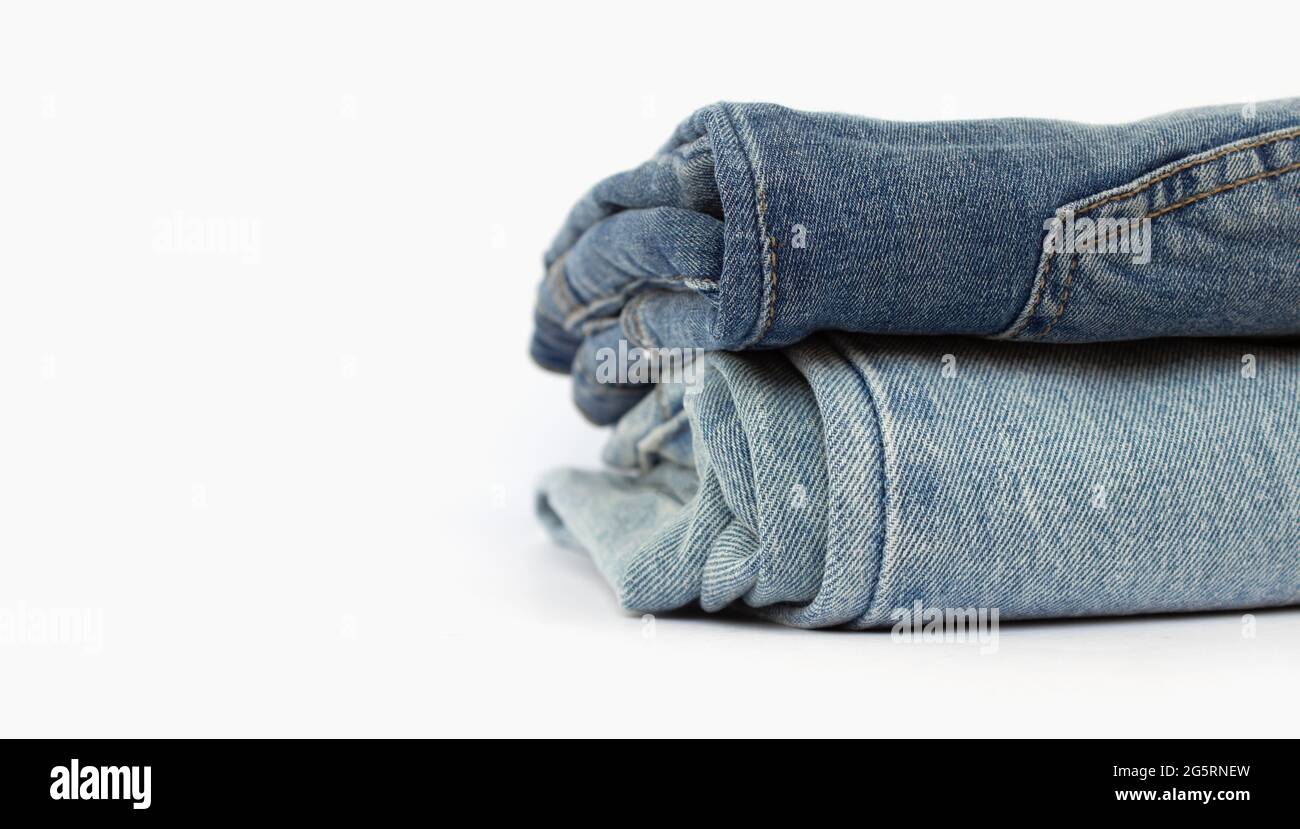 Denim stack High Resolution Stock 