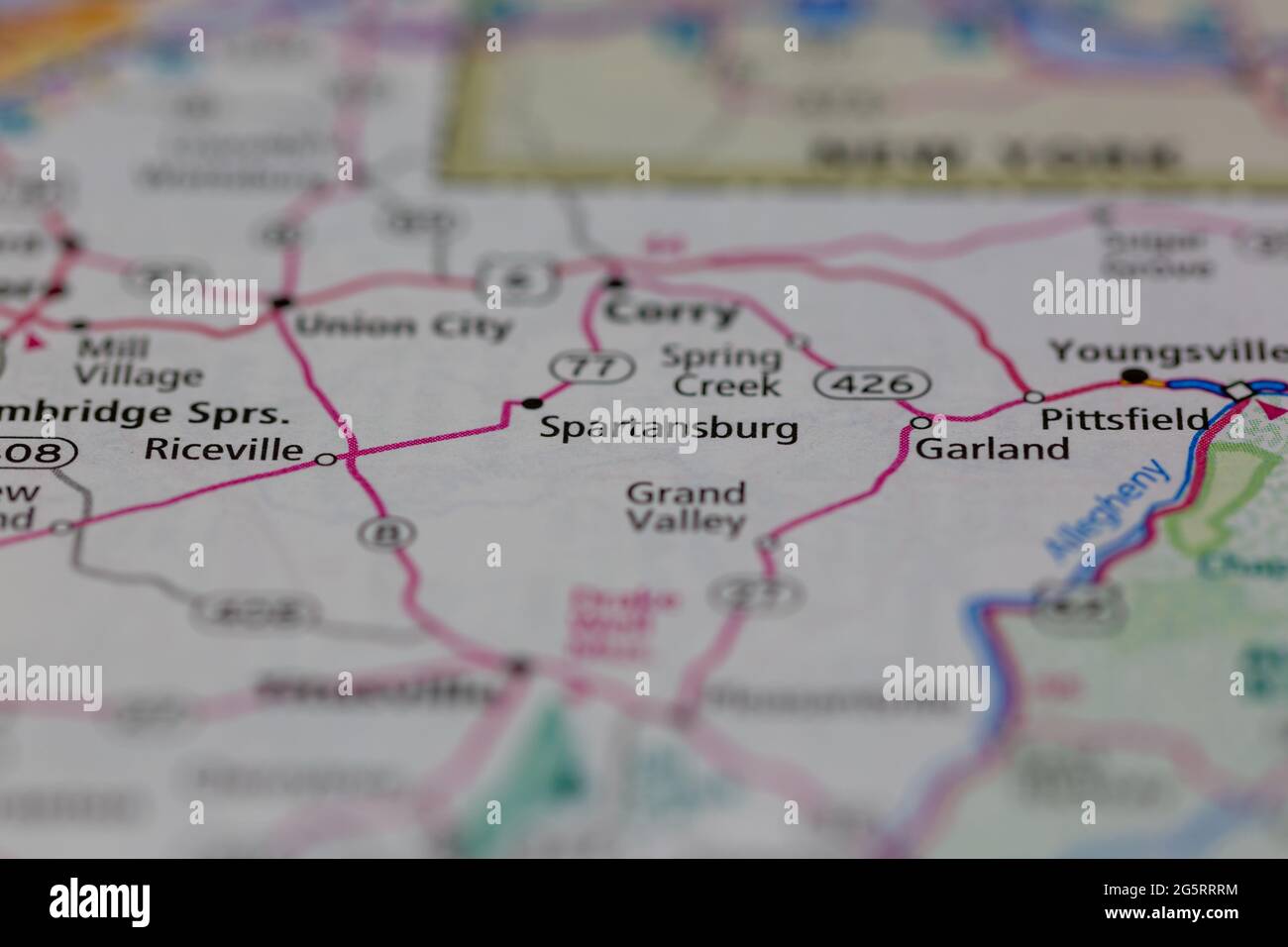 Map of spartansburg hires stock photography and images Alamy