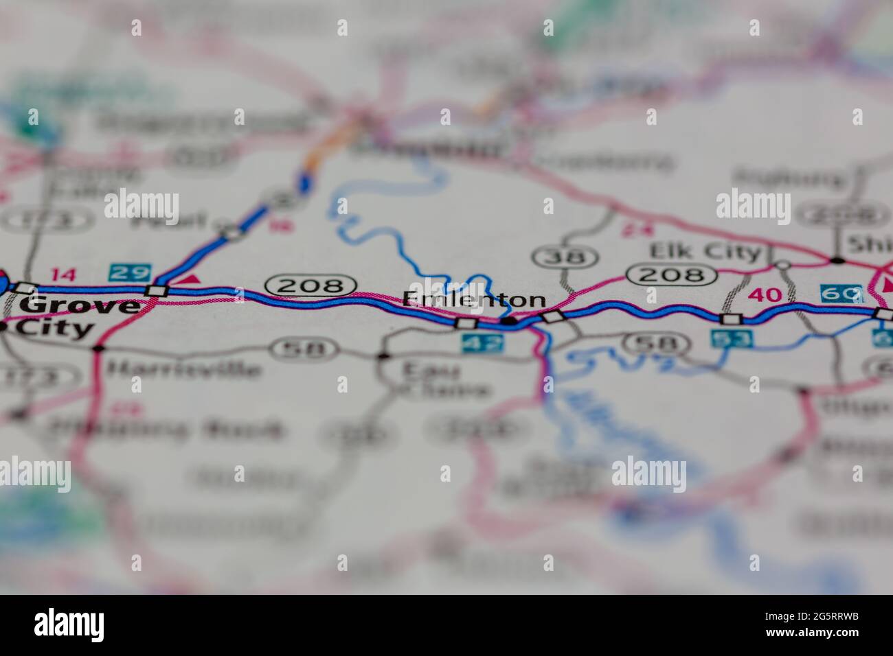 Emlenton pennsylvania map hires stock photography and images Alamy