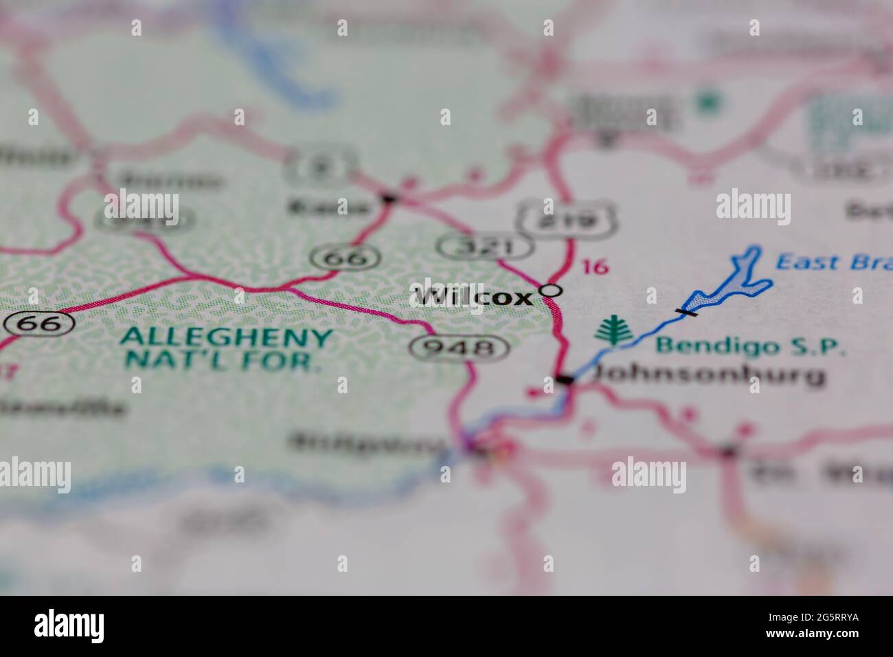 Wilcox pennsylvania map hires stock photography and images Alamy