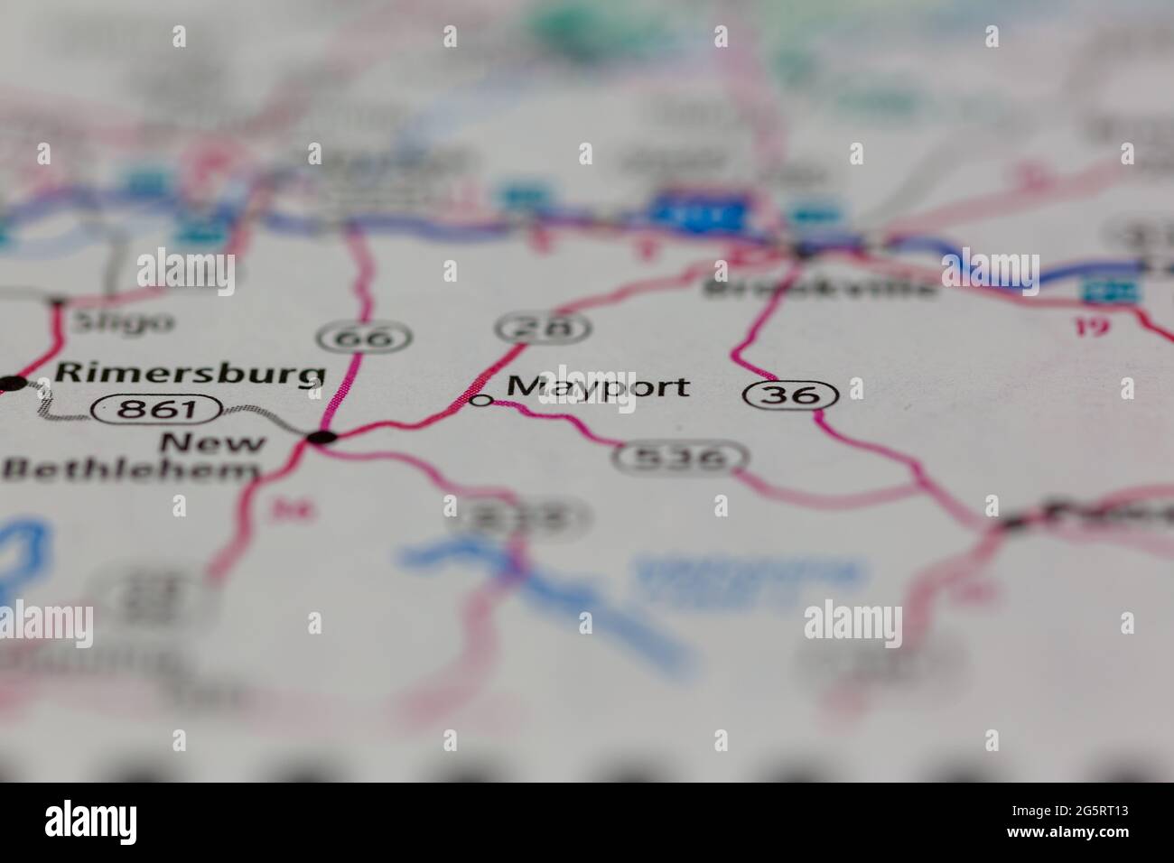 Mayport pennsylvania map hires stock photography and images Alamy