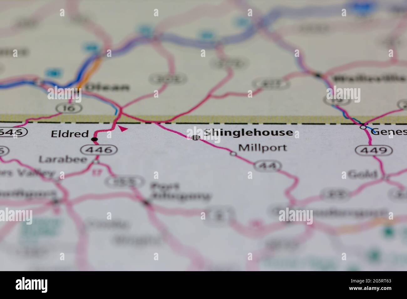 Map of shinglehouse hires stock photography and images Alamy