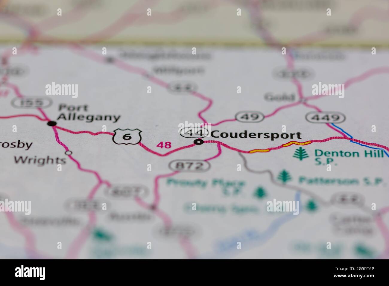 Coudersport map hires stock photography and images Alamy
