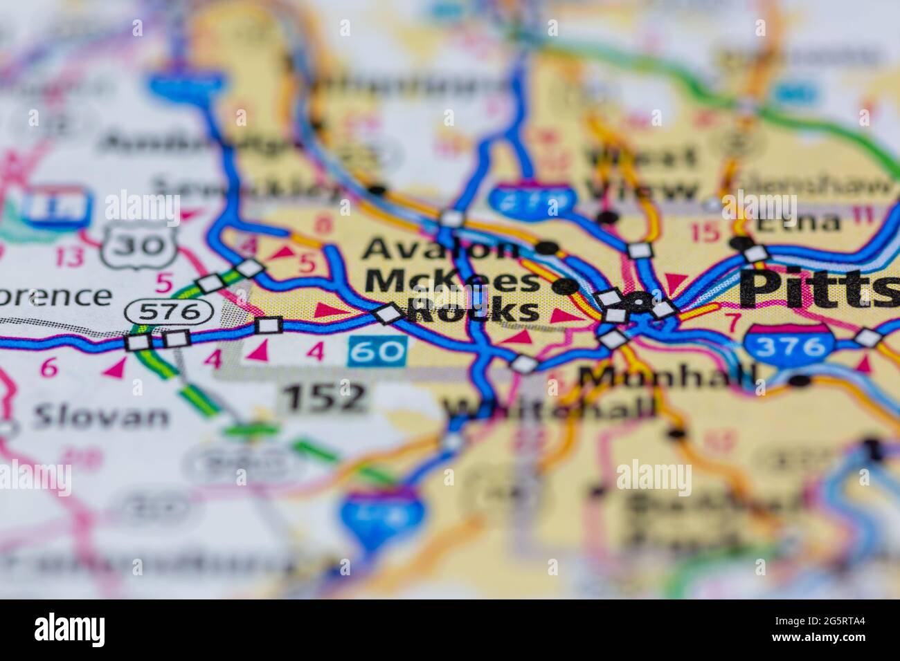 Map of mckees rocks hi-res stock photography and images - Alamy