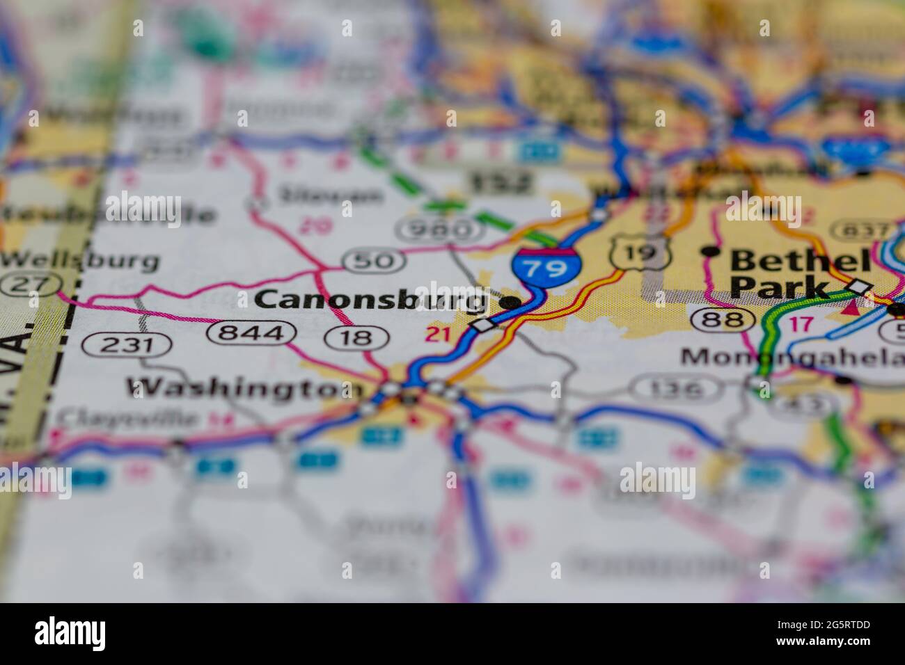 Canonsburg pennsylvania map hires stock photography and images Alamy
