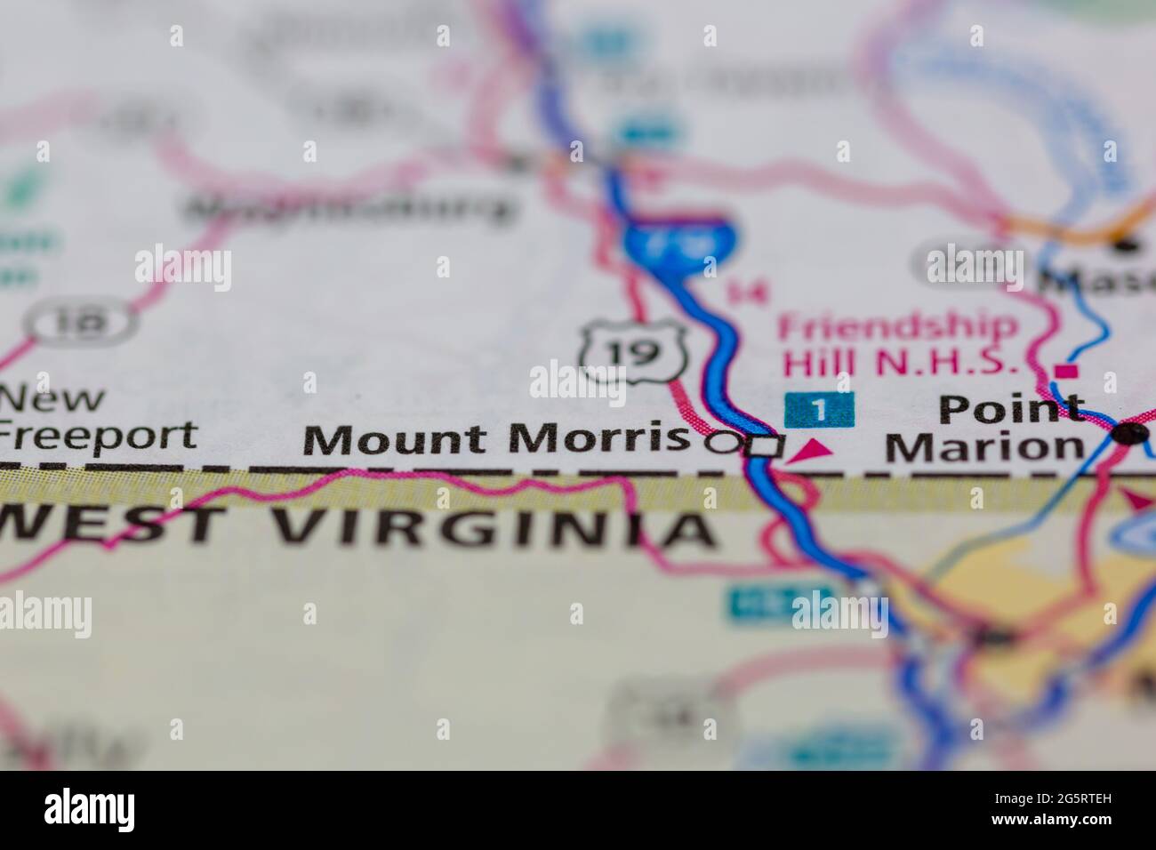 Mount morris pennsylvania map hires stock photography and images Alamy