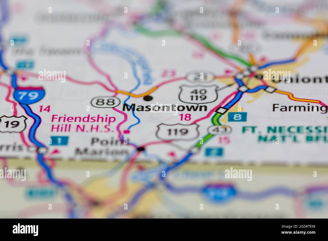 Masontown map hires stock photography and images Alamy