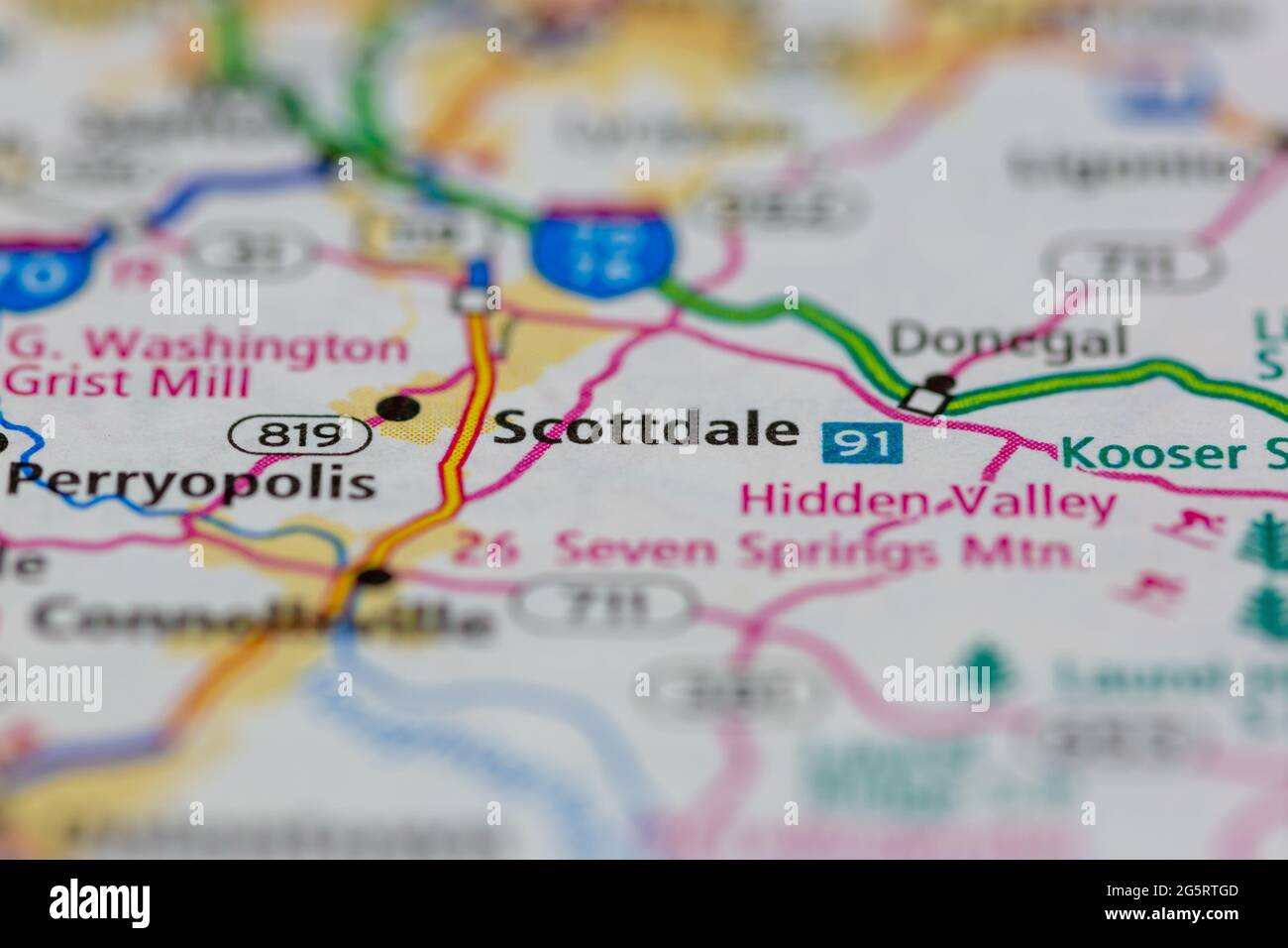 Scottdale pennsylvania map hires stock photography and images Alamy