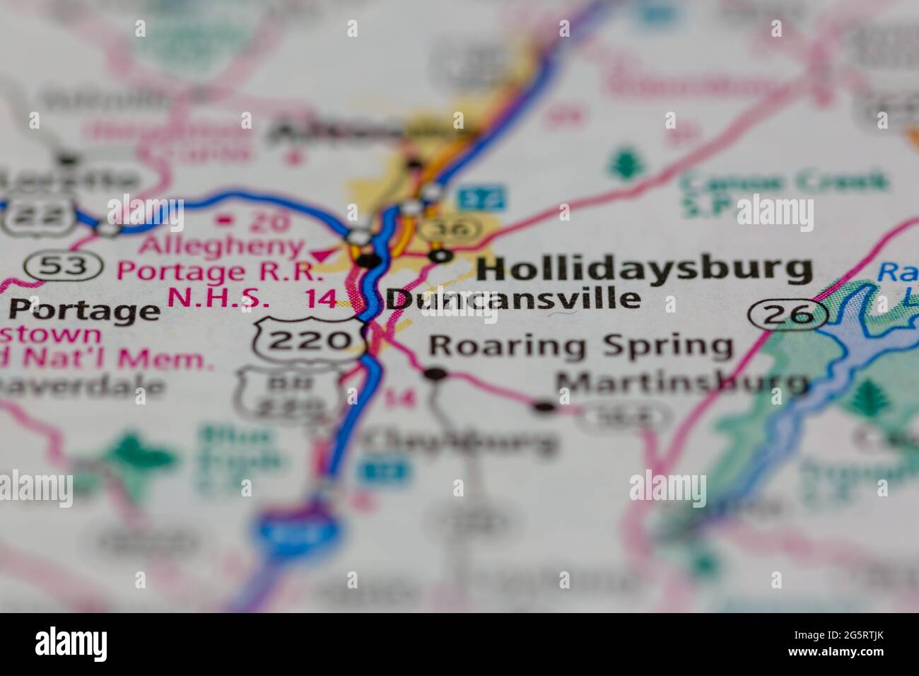 Map of duncansville hires stock photography and images Alamy