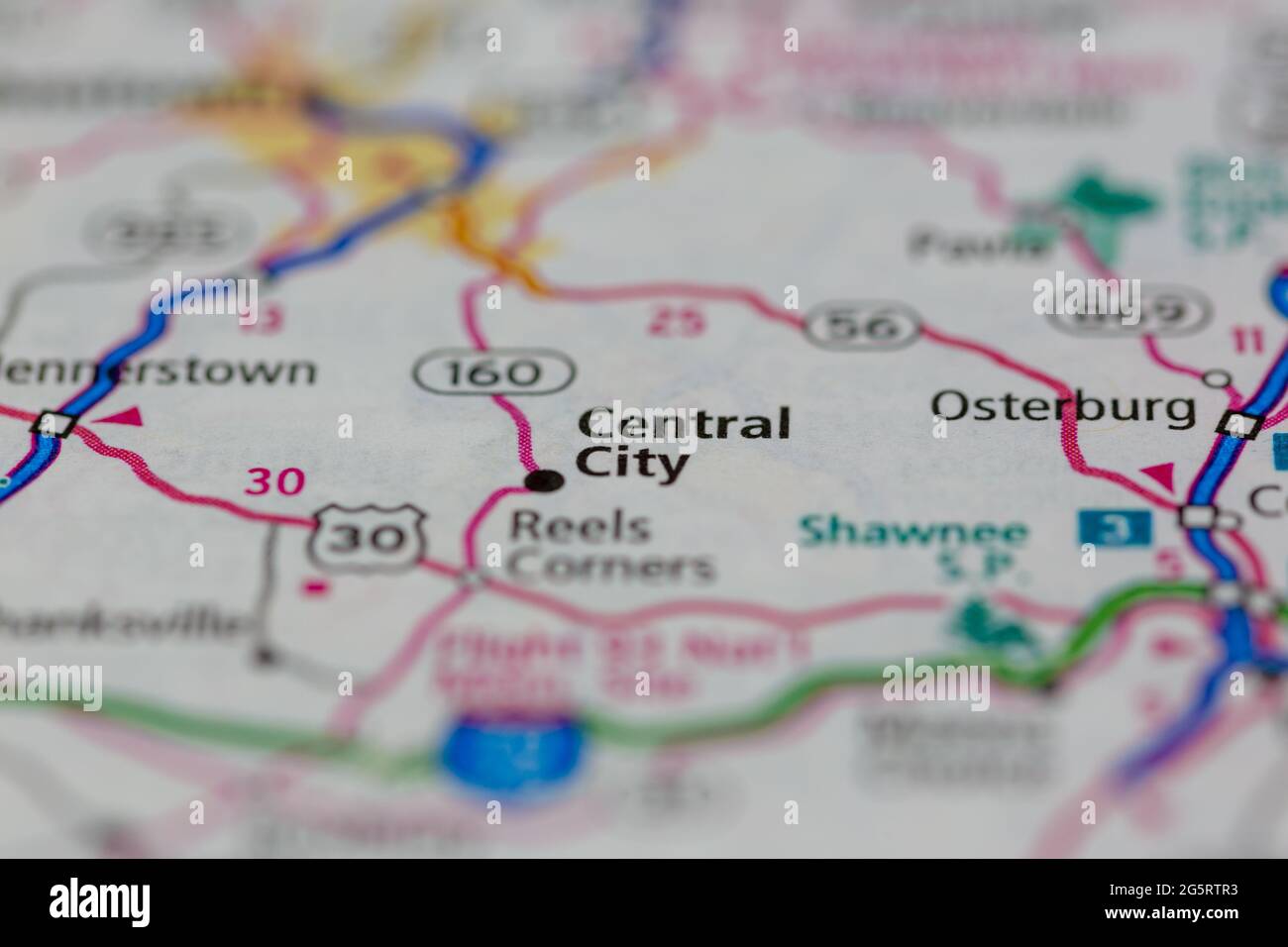 Central Pennsylvania Geography Map