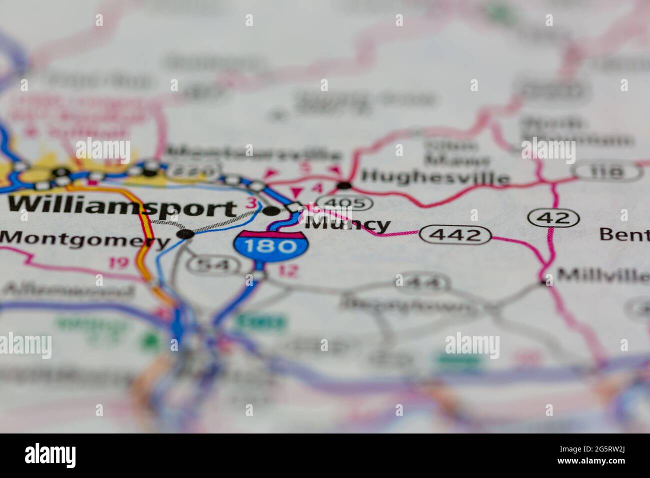 Muncy pennsylvania map hires stock photography and images Alamy