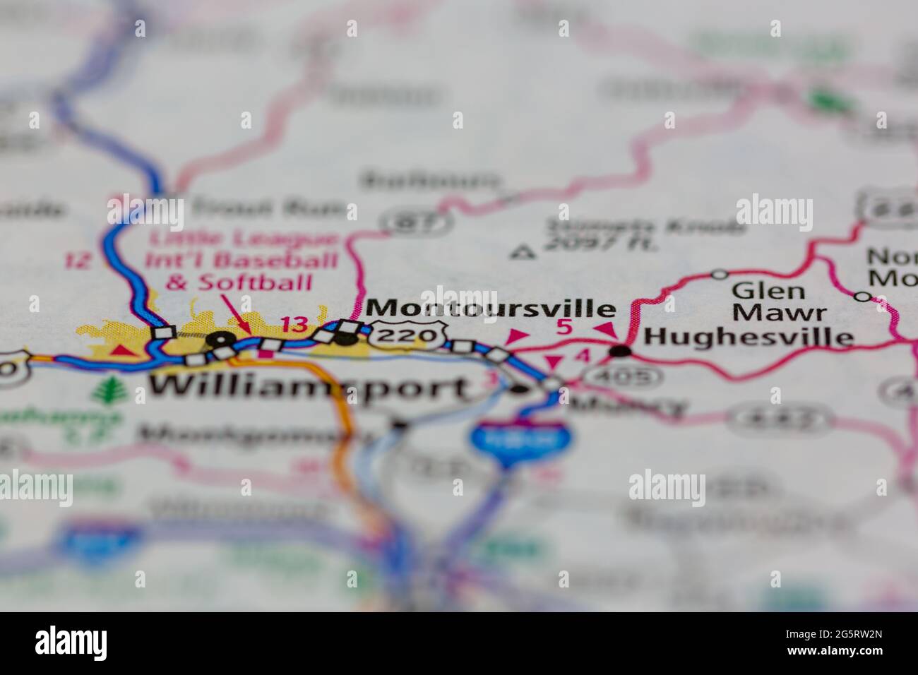 Montoursville map hires stock photography and images Alamy