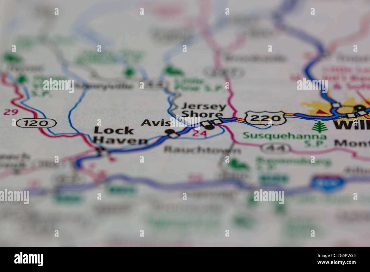 Avis pennsylvania on a map hires stock photography and images Alamy