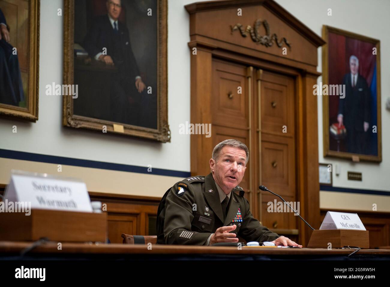 Us army chief of staff general james c mcconville hi-res stock ...