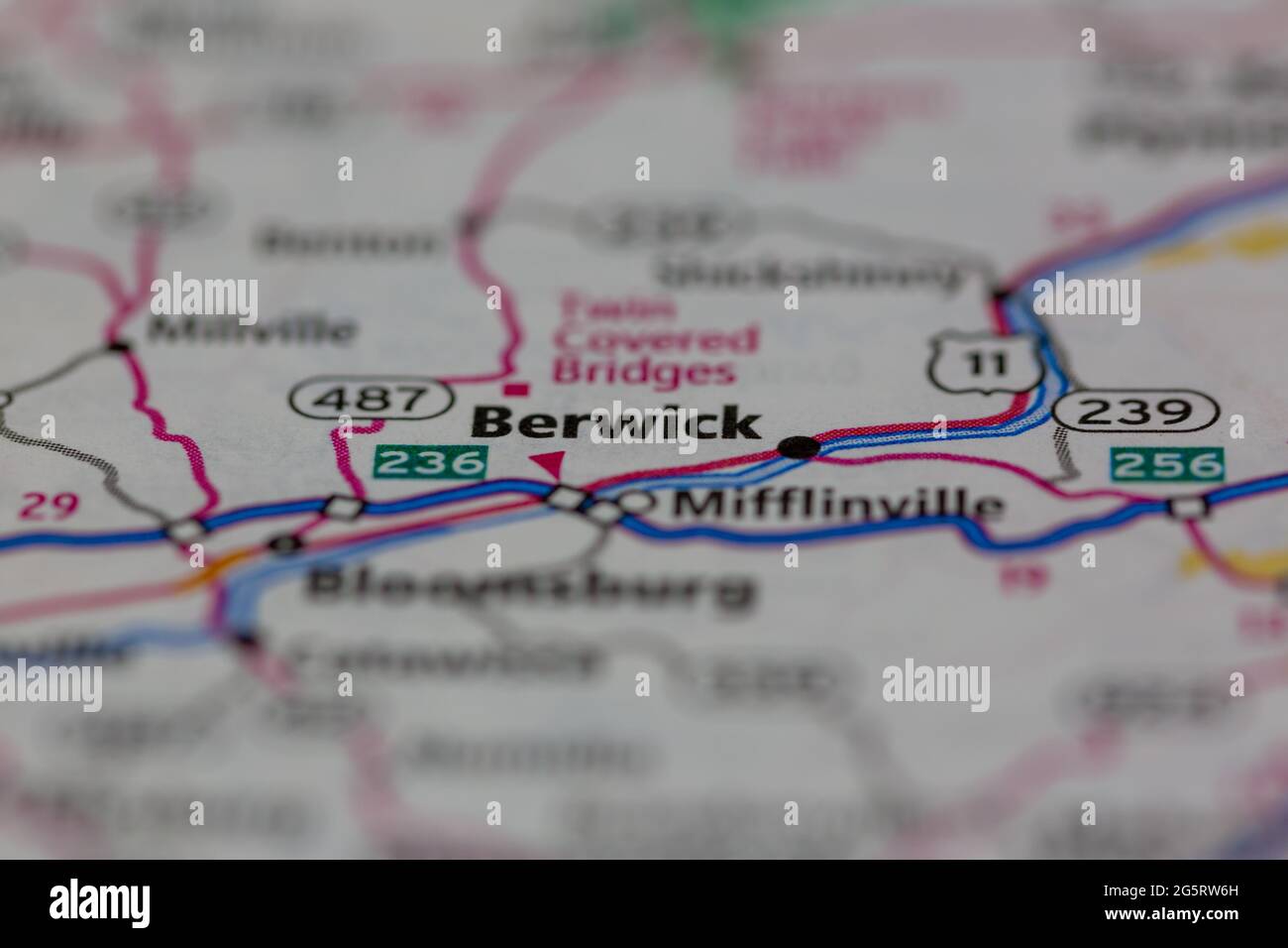 Berwick pennsylvania map hires stock photography and images Alamy