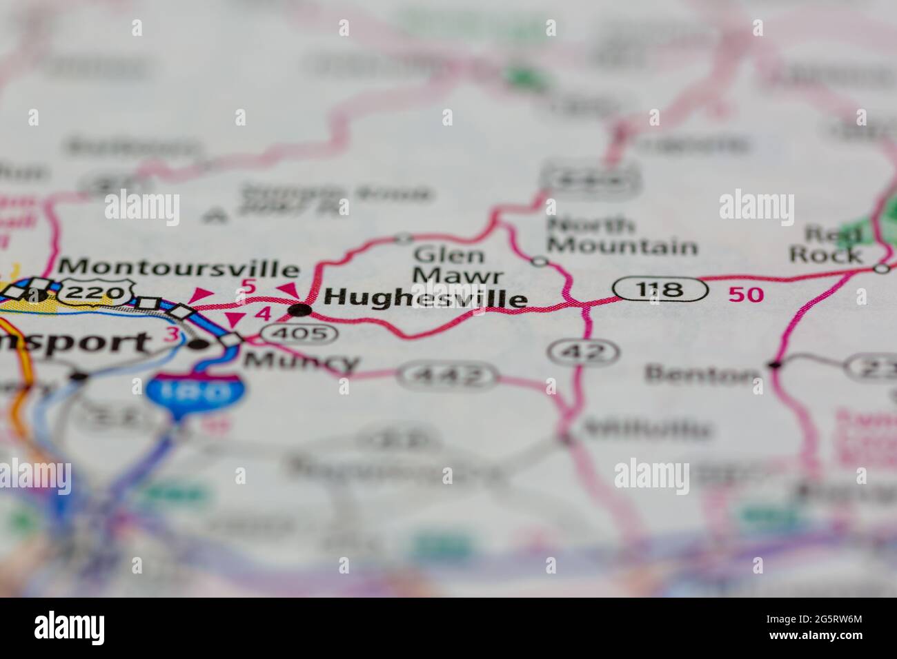 Map Of Hughesville Hi Res Stock Photography And Images   Alamy