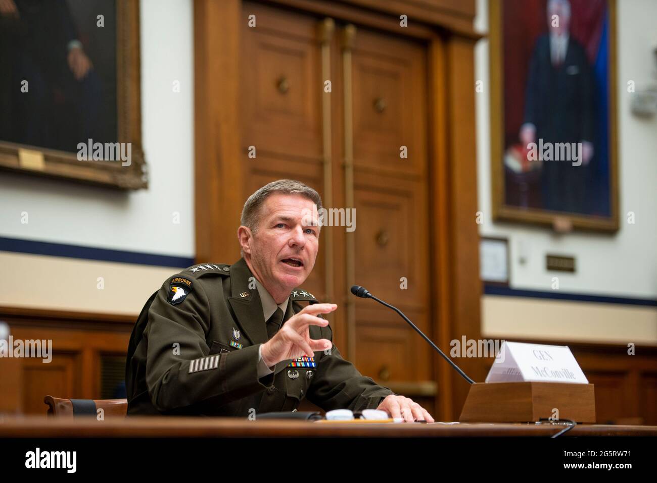 Us army chief of staff general james c mcconville hi-res stock ...