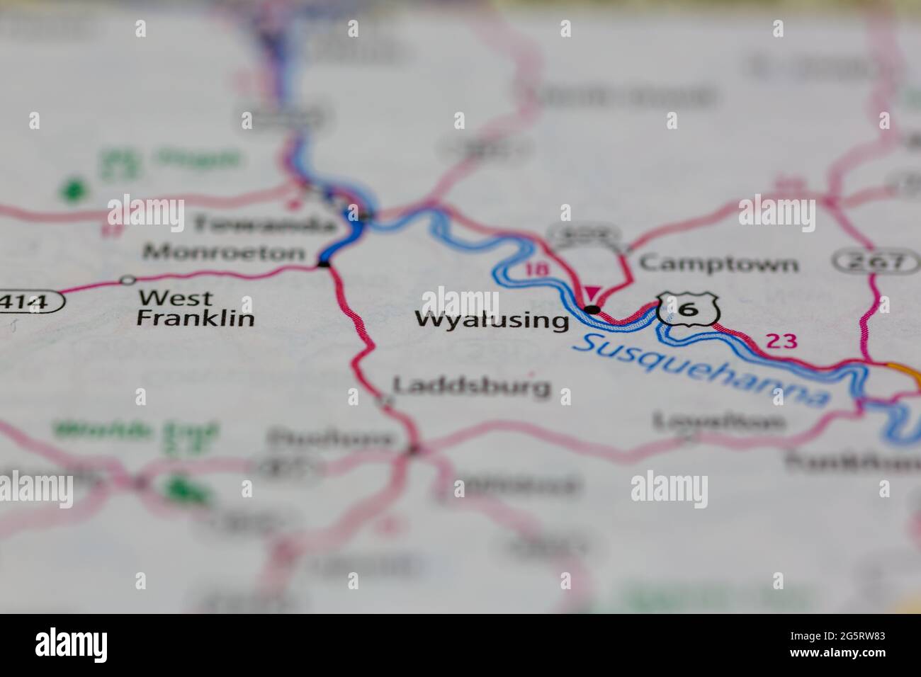 Map of wyalusing pennsylvania hires stock photography and images Alamy