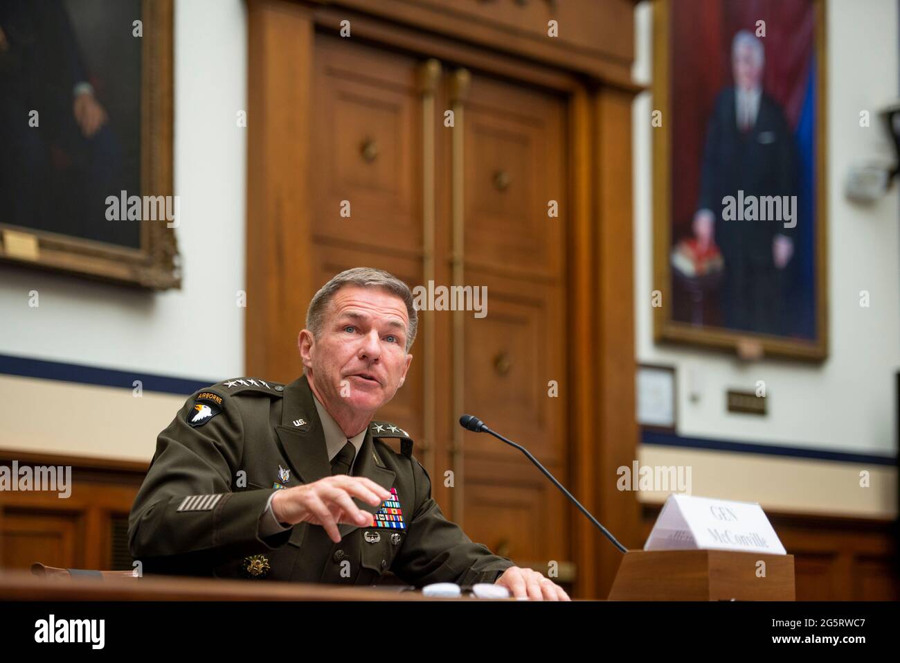 Us army chief of staff general james c mcconville hi-res stock ...