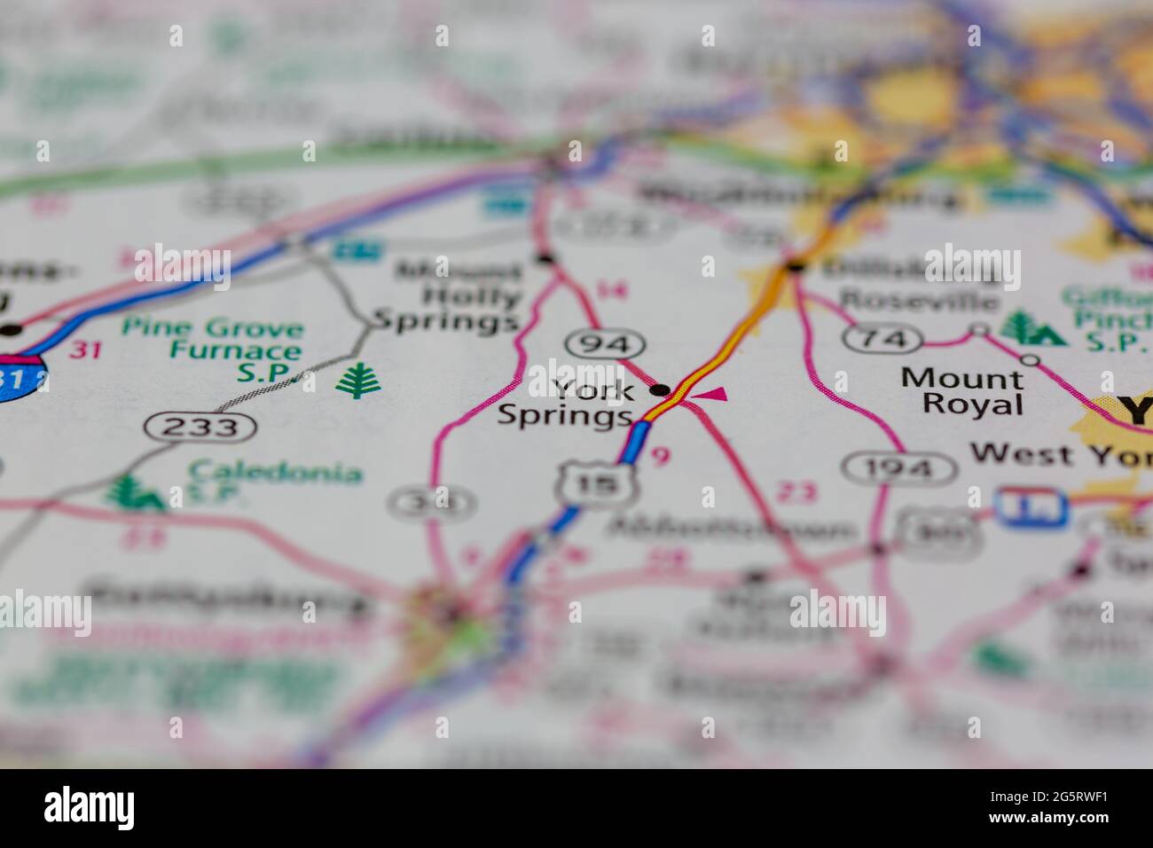 York springs pennsylvania map hires stock photography and images Alamy