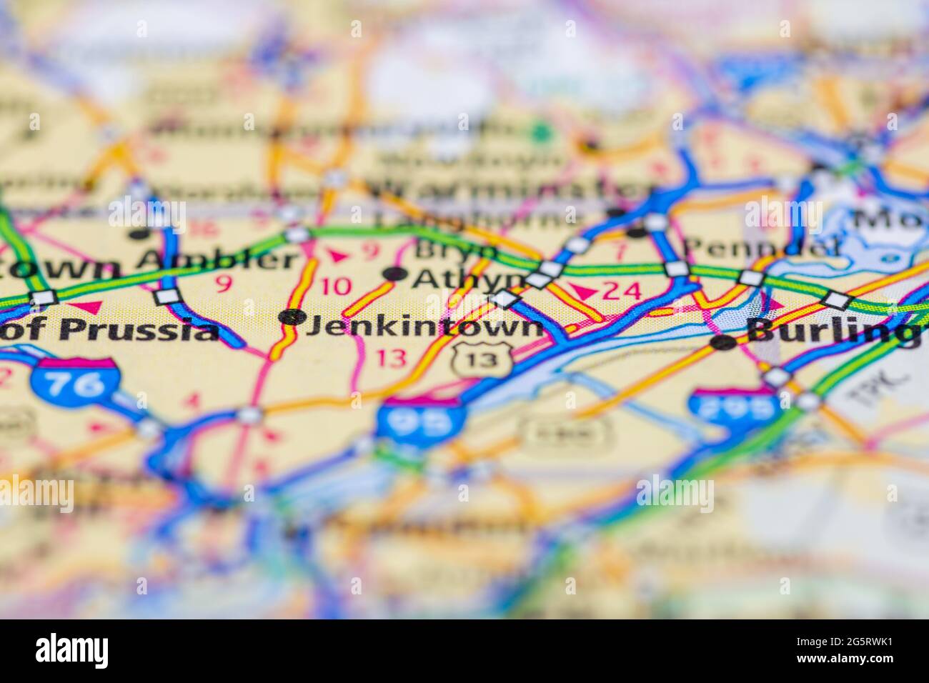 Jenkintown pennsylvania map hires stock photography and images Alamy