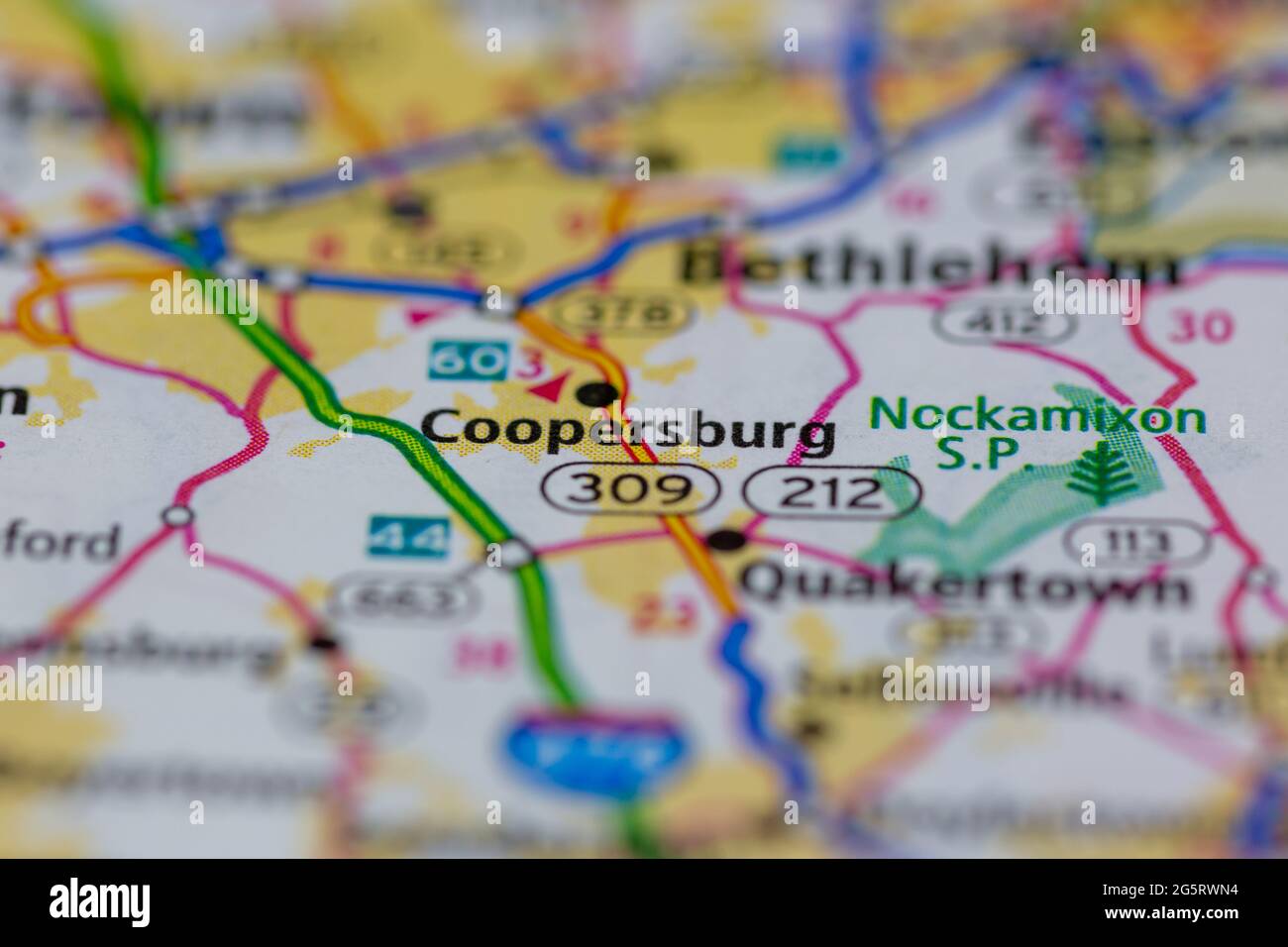 Coopersburg pennsylvania map hires stock photography and images Alamy