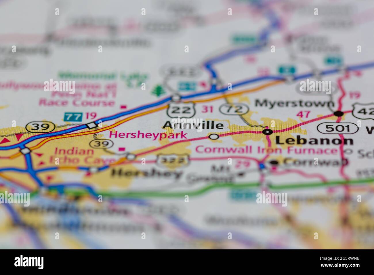 Annville map hires stock photography and images Alamy