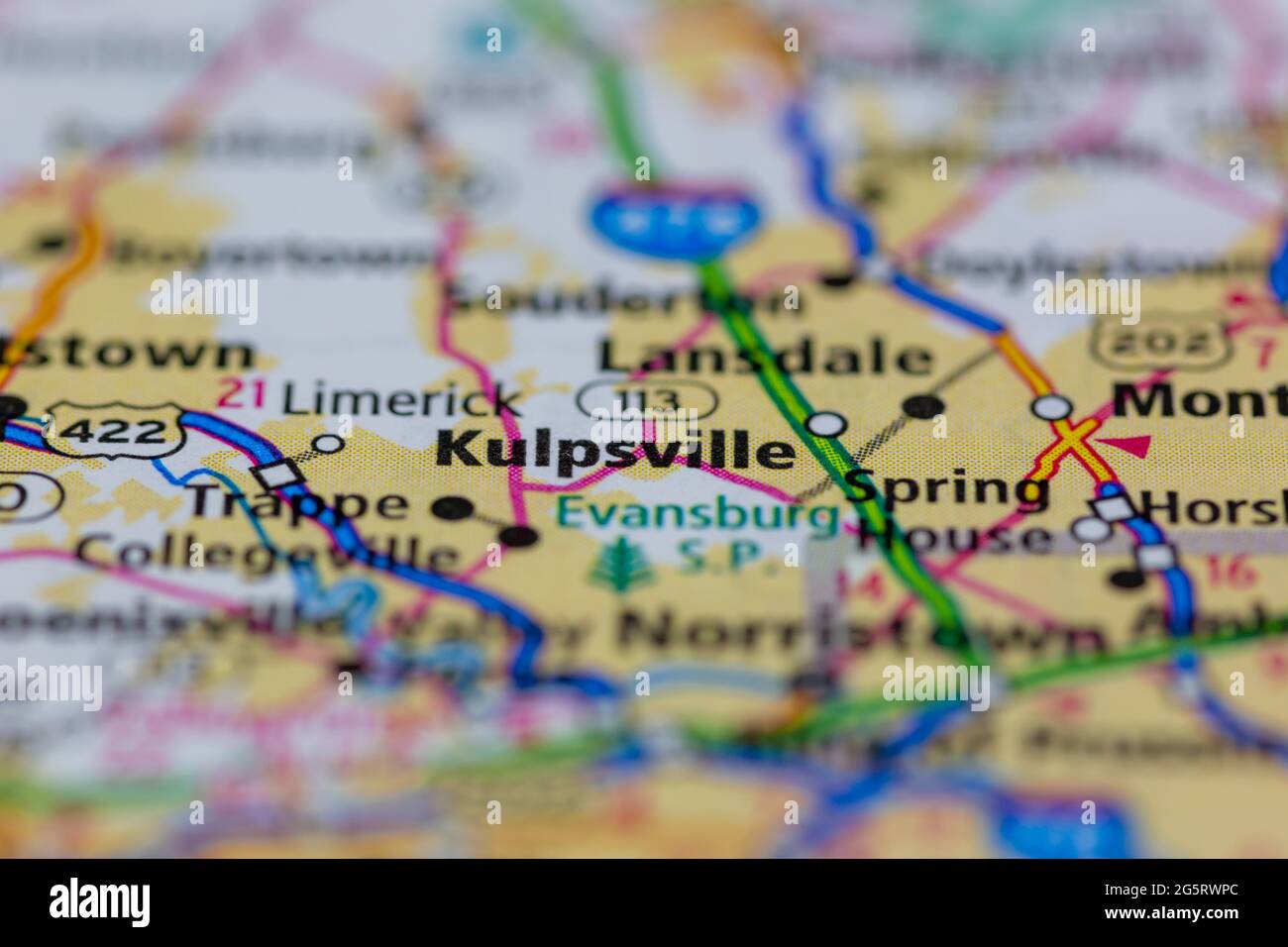 Map of kulpsville hires stock photography and images Alamy