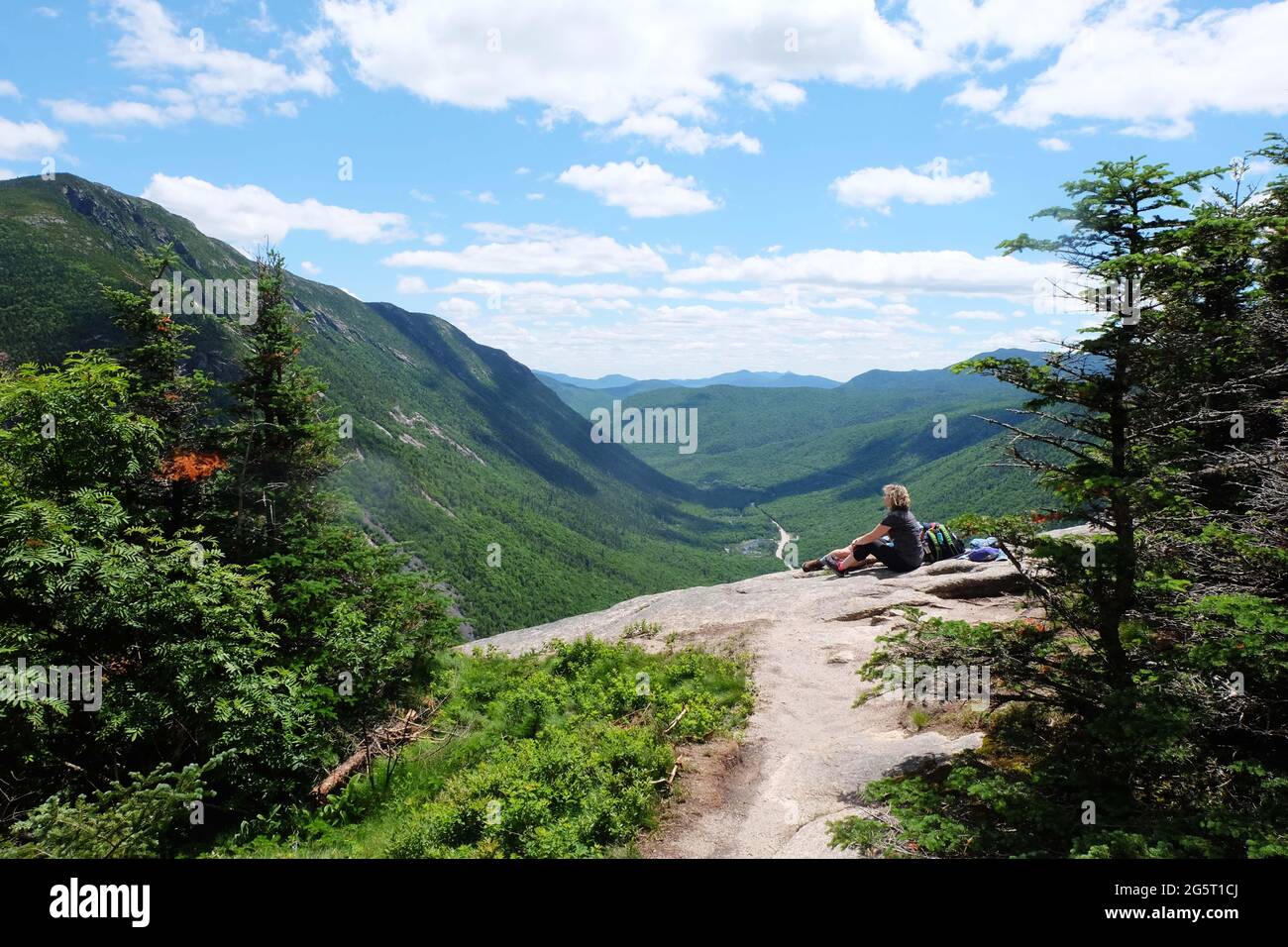 mt. willard hike in new hampshire Stock Photo - Alamy