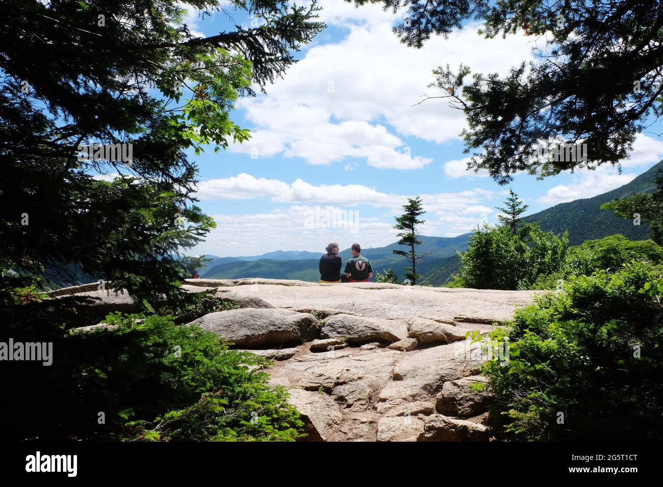 mt. willard hike in new hampshire Stock Photo - Alamy