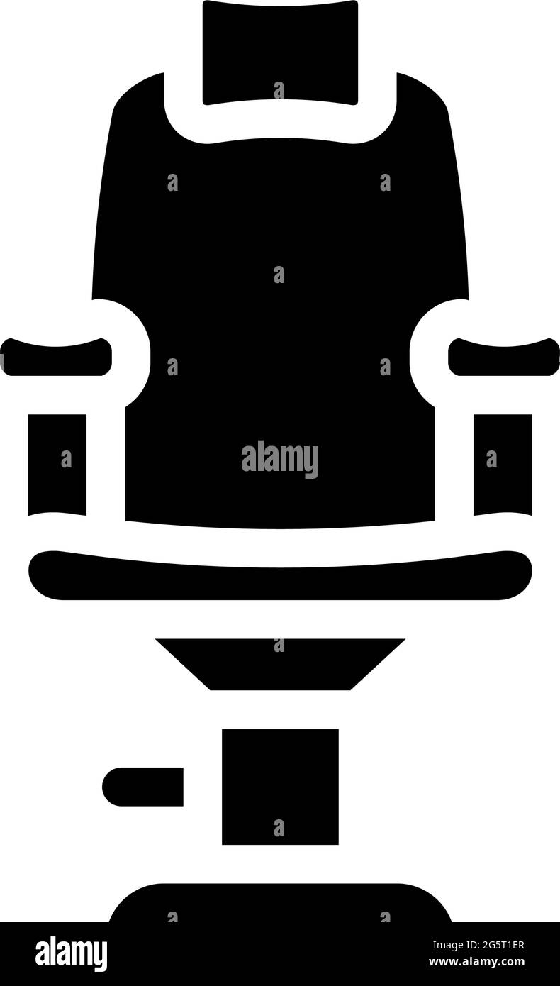 armchair stylist glyph icon vector illustration Stock Vector Image ...