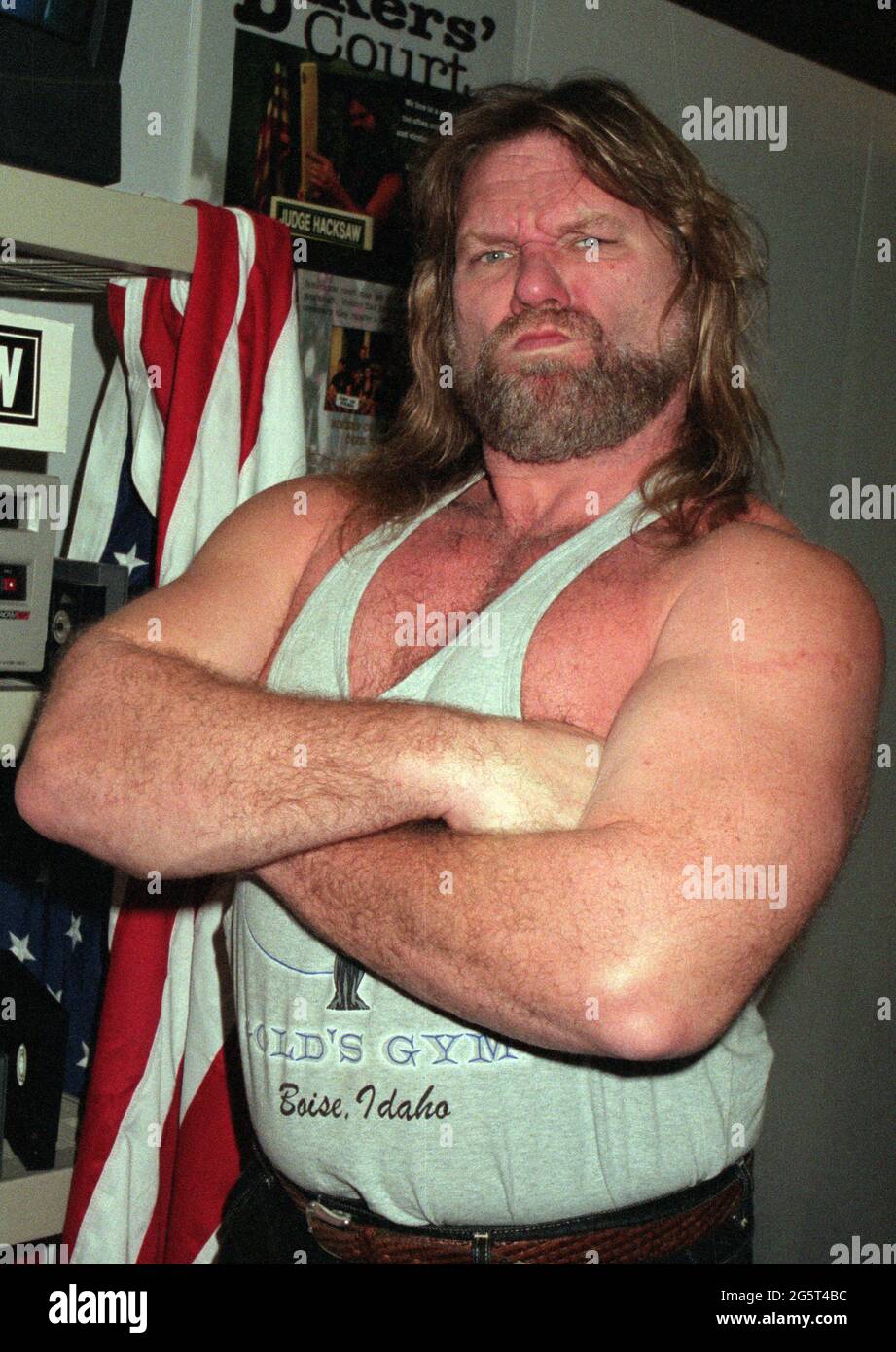 Hacksaw Jim Duggan 2000 Photo by John Barrett/PHOTOlink Stock Photo Alamy