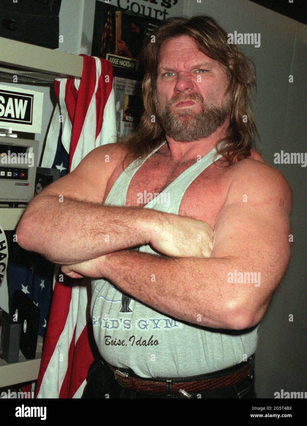 Hacksaw Jim Duggan 2000 Photo by John Barrett/PHOTOlink Stock Photo Alamy